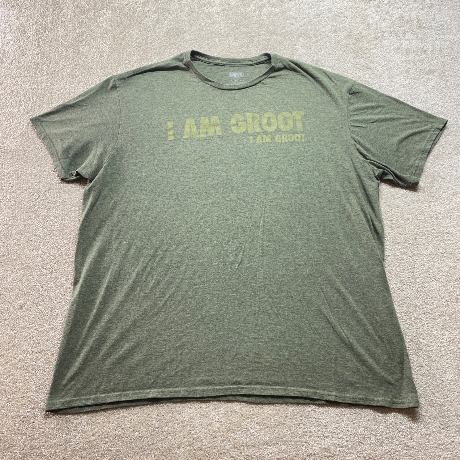 Marvel I Am Groot Shirt Mens 2x Green Short Sleeve Graphic Tee